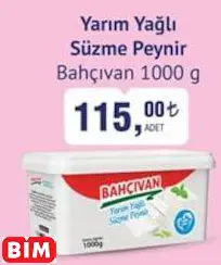 BAHÇIVAN YARIM YAĞLI SÜZME PEYNİR
